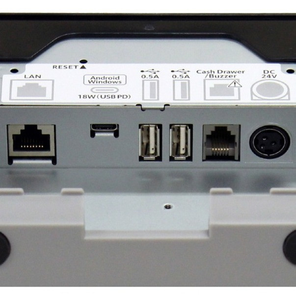 Alternate-Image2 Image for Star Micronics mC-Print3 MCP31LBi NH WT US Desktop Direct Thermal Printer - Monochrome - Receipt Print - Ethernet - USB - USB Host - Bluetooth - With Cutter - White