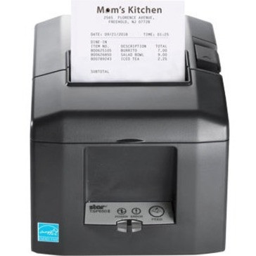 Alternate-Image1 Image for Star Micronics TSP654IISK Liner-Free Thermal Printer for Sticky Paper, Ethernet, CloudPRNT, USB, Two Peripheral USB