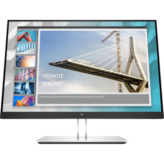 Front Image for HP E24i G4 24" WUXGA LCD Monitor - 16:10 - Black, Silver