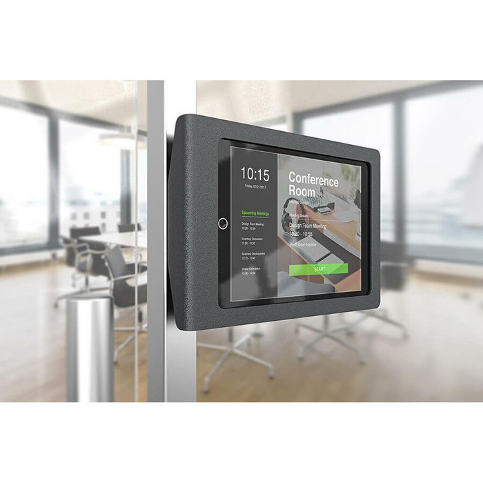 Alternate-Image2 Image for Heckler Design Mullion Mount for iPad, Power Bank, PoE Splitter, Power Adapter - Black Gray