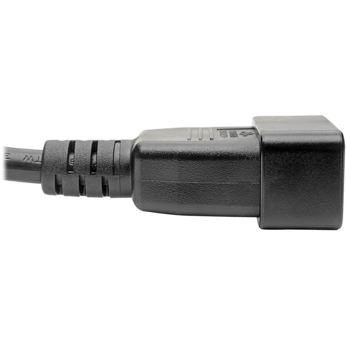 Alternate-Image2 Image for Tripp Lite 6ft Power Cord Extension Cable C19 to C20 Heavy Duty 20A 12AWG 6'