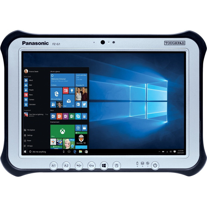 Front Image for Panasonic TOUGHPAD FZ-G1 FZ-G1U6-01VM Tablet - 10.1" - Core i5 7th Gen i5-7300U 2.60 GHz - 8 GB RAM - 256 GB SSD - Windows 10 Pro 64-bit - 4G