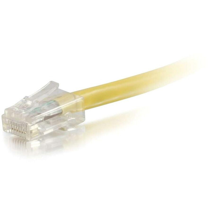 Left Image for C2G-10ft Cat5e Non-Booted Unshielded (UTP) Network Patch Cable - Yellow