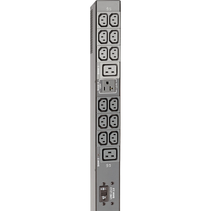 Alternate-Image1 Image for Tripp Lite 3-Phase PDU Monitored 8.6kW 208/120V 36 C13; 6 C19; 3 5-15/20R