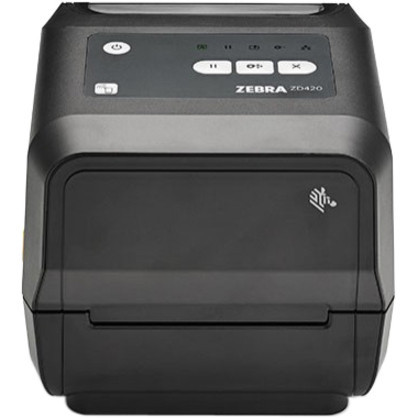 Alternate-Image2 Image for Zebra ZD420 Desktop Thermal Transfer Printer - Monochrome - Label/Receipt Print - Ethernet - USB - Bluetooth - Near Field Communication (NFC)