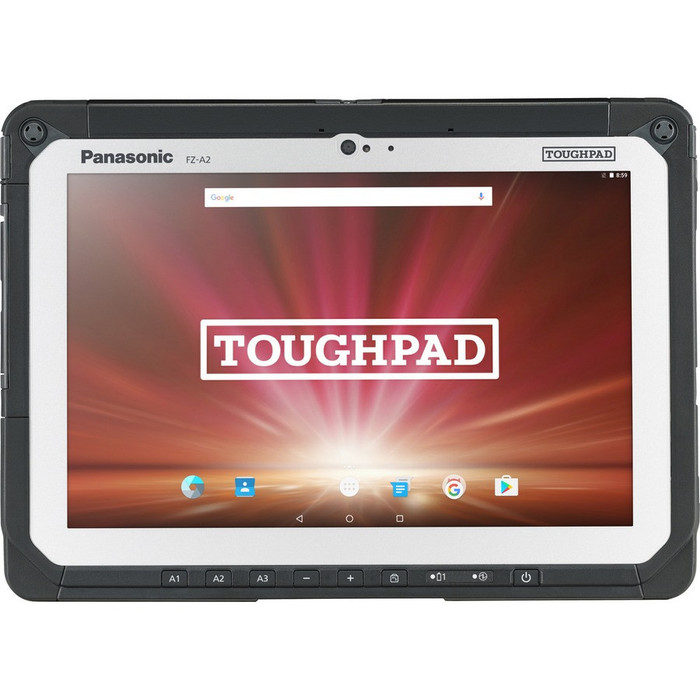 Front Image for Panasonic TOUGHPAD FZ-A2 FZ-A2A007AAM Tablet - 10.1" - Atom x5 x5-Z8550 Quad-core (4 Core) 1.44 GHz - 4 GB RAM - 32 GB Storage - Android 6.0.1 Marshmallow - 4G