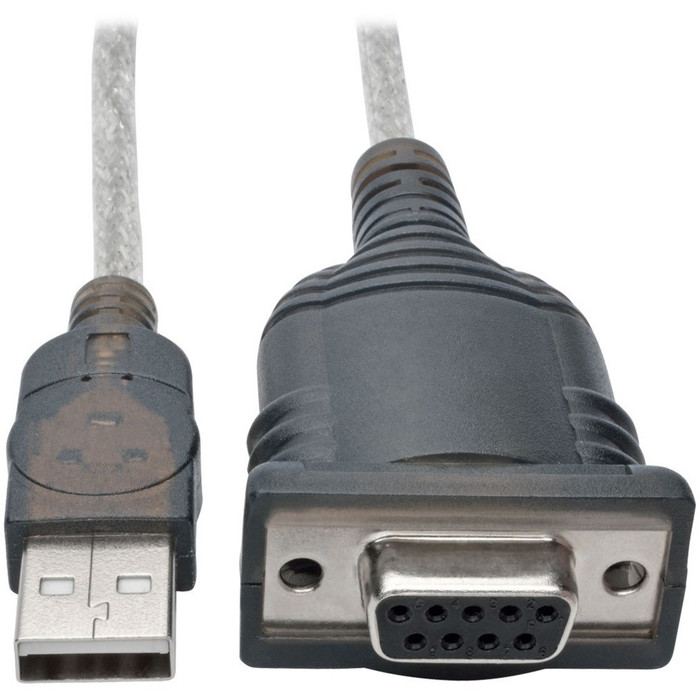 Main image for Tripp Lite 18in USB to Null Modem RS232 DB9 Adapter FTDI, COM Retention M/F