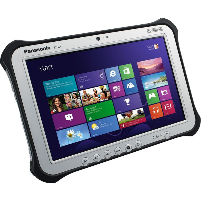 Front Image for Panasonic TOUGHPAD FZ-G1 FZ-G1P2660VM Tablet - 10.1" - Core i5 6th Gen i5-6300U Dual-core (2 Core) 2.40 GHz - 8 GB RAM - 256 GB SSD - Windows 10 Pro - 4G