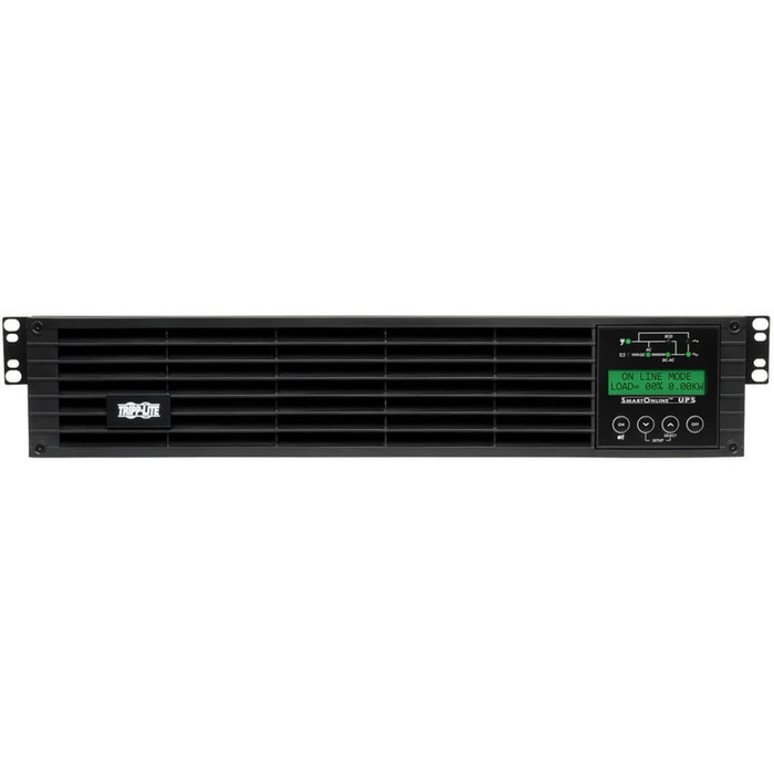 Front Image for Tripp Lite UPS Smart Online 1500VA 1350W Rackmount 120V LCD USB DB9 Preinstalled SNMPWEBCARD 2URM