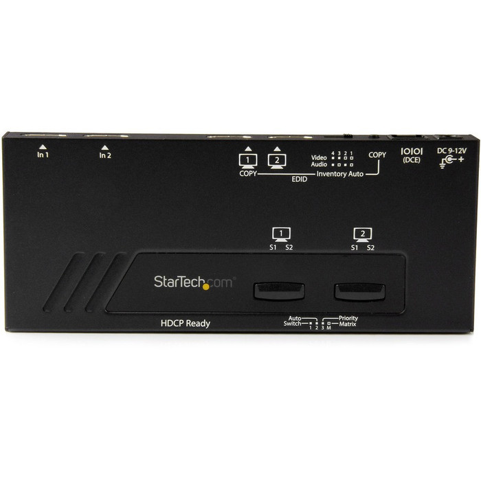 Alternate-Image3 Image for StarTech.com 2x2 HDMI Matrix Switch - 4K with Fast Switching, Auto-Sensing and Serial Control