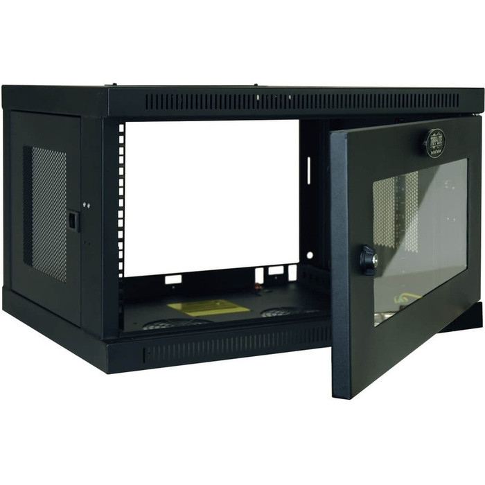 Alternate-Image2 Image for Tripp Lite 6U Wall Mount Rack Enclosure Cabinet Acrylic Window Switch Depth
