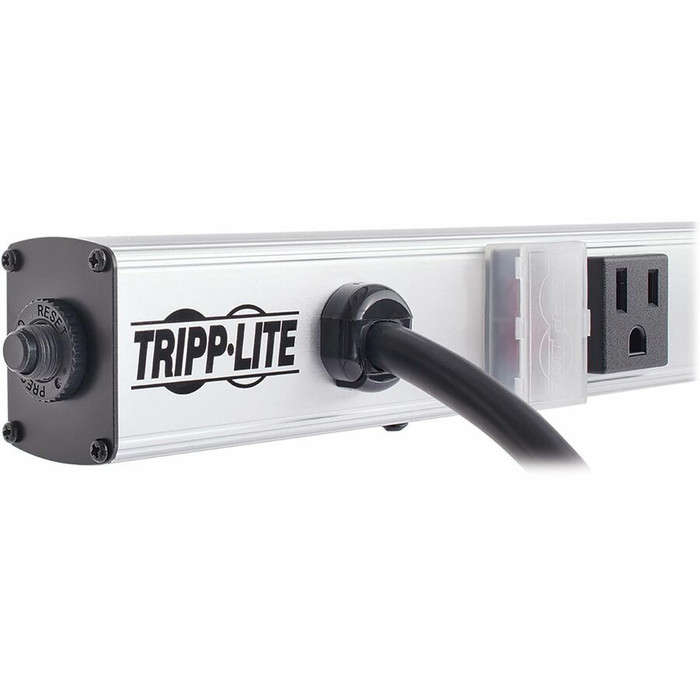 Alternate-Image3 Image for Tripp Lite Power Strip 8-Outlet Right Angle 5-15R 15ft Cord 24" Length 120V