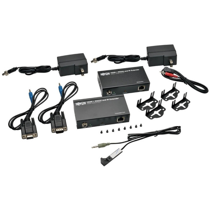 Alternate-Image3 Image for Tripp Lite HDBaseT HDMI Over Cat5e Cat6 Cat6a Extender Kit with Serial / IR Control 4K x 2K @ 24/30Hz 100m 328ft