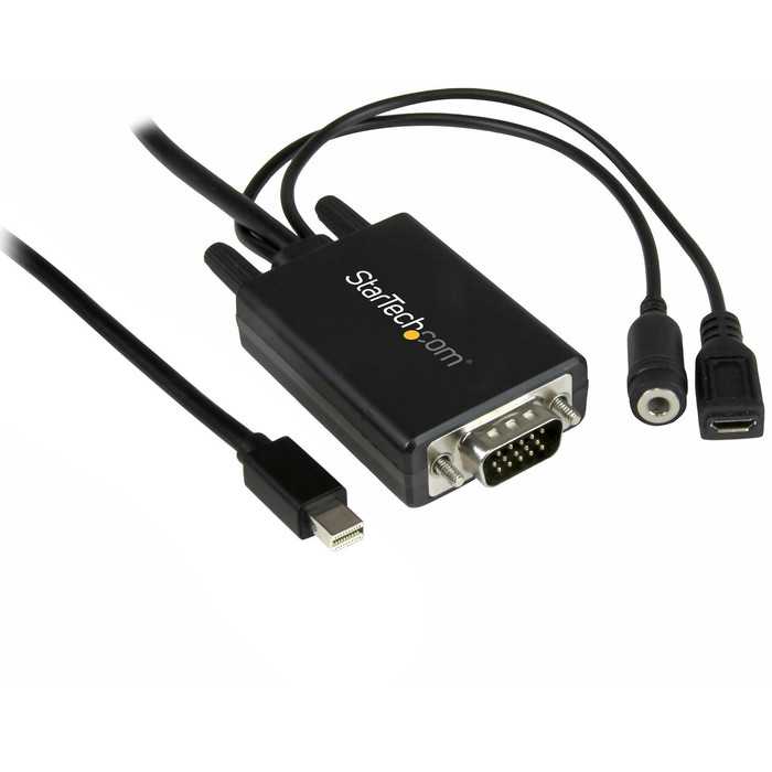 Main image for StarTech.com 10 ft 3m Mini DisplayPort to VGA Adapter Cable with Audio - Mini DP to VGA Converter - 1920x1200