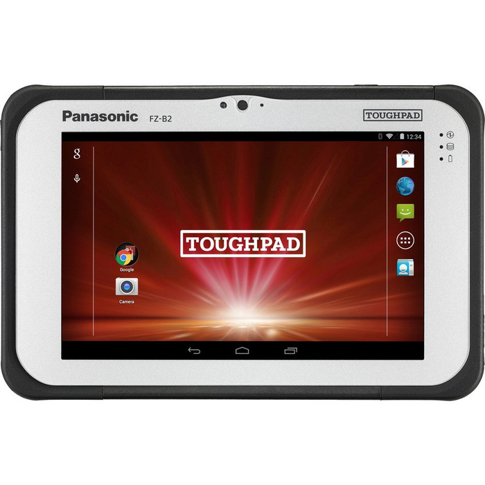 Front Image for Panasonic TOUGHPAD FZ-B2 FZ-B2B004AAM Rugged Tablet - 7" WXGA - Celeron N2930 Quad-core (4 Core) 1.83 GHz - 2 GB RAM - 32 GB Storage - Android 4.4.4 KitKat
