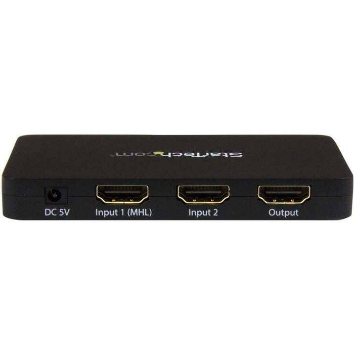 Alternate-Image2 Image for StarTech.com 2-Port HDMI Automatic Video Switch w/ Aluminum Housing and MHL Support - 4K 30Hz