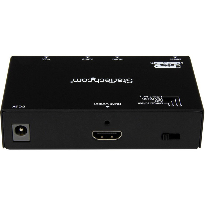 Alternate-Image2 Image for StarTech.com 2x1 HDMI + VGA to HDMI Converter Switch w/ Automatic and Priority Switching - 1080p