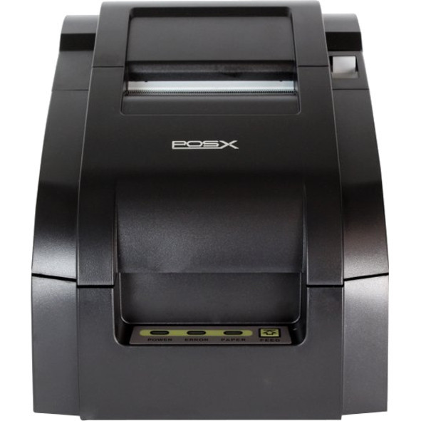 Alternate-Image1 Image for POS-X EVO-PK2-1AE Desktop Dot Matrix Printer - Monochrome - Receipt Print - Ethernet - With Cutter - Black