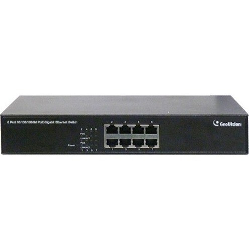 Alternate-Image1 Image for GeoVision 8-Port Gigabit 802.3at PoE Switch