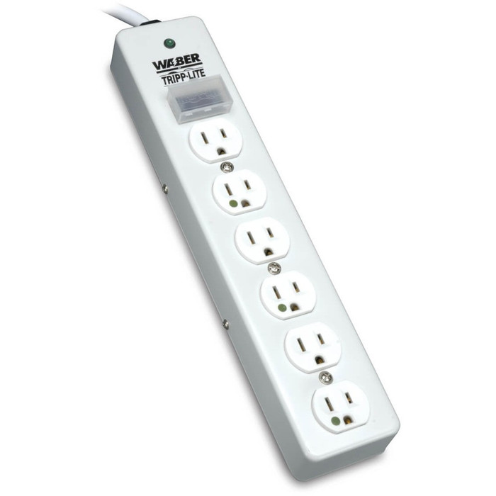 Main image for Tripp Lite Surge Protector Power Strip Medical Hospital RT Angle Plug 6 Outlet 10' Cord