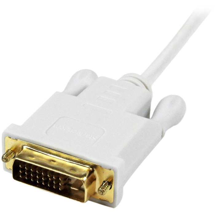 Alternate-Image2 Image for StarTech.com 3 ft Mini DisplayPort to DVI Active Adapter Converter Cable - mDP to DVI 1920x1200 - White