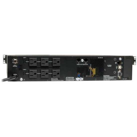 Front Image for Tripp Lite UPS Smart Online 1500VA 1350W Rackmount 120V LCD USB DB9 2URM