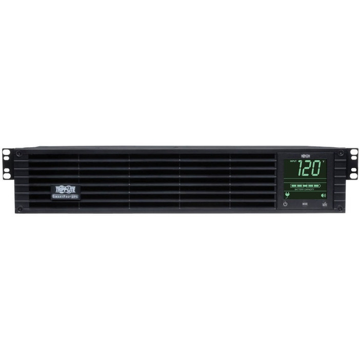 Front Image for Eaton Tripp Lite series SmartPro 1950VA 1950W 120V Line-Interactive Sine Wave UPS - 7 Outlets, Extended Run, Network Card Included, LCD, USB, DB9, 2U Rack/Tower