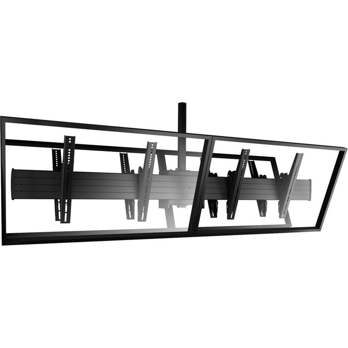 Alternate-Image1 Image for Chief FUSION LCB2X1U Ceiling Mount for Menu Board - Black