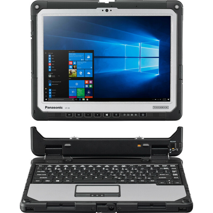 Alternate-Image1 Image for Panasonic TOUGHBOOK CF-33 CF-33AFNFAVM LTE 12" Touchscreen Detachable 2 in 1 Notebook - 2160 x 1440 - Intel Core i5 7th Gen i5-7300U Dual-core (2 Core) 2.60 GHz - 16 GB Total RAM - 256 GB SSD