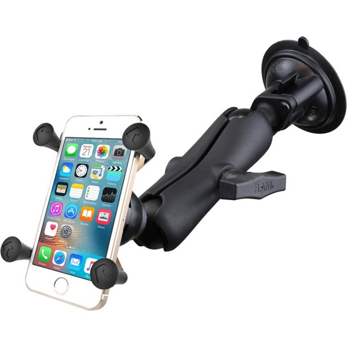 Left Image for RAM Mounts X-Grip Vehicle Mount for Phone Mount, Suction Cup, iPhone, Smartphone