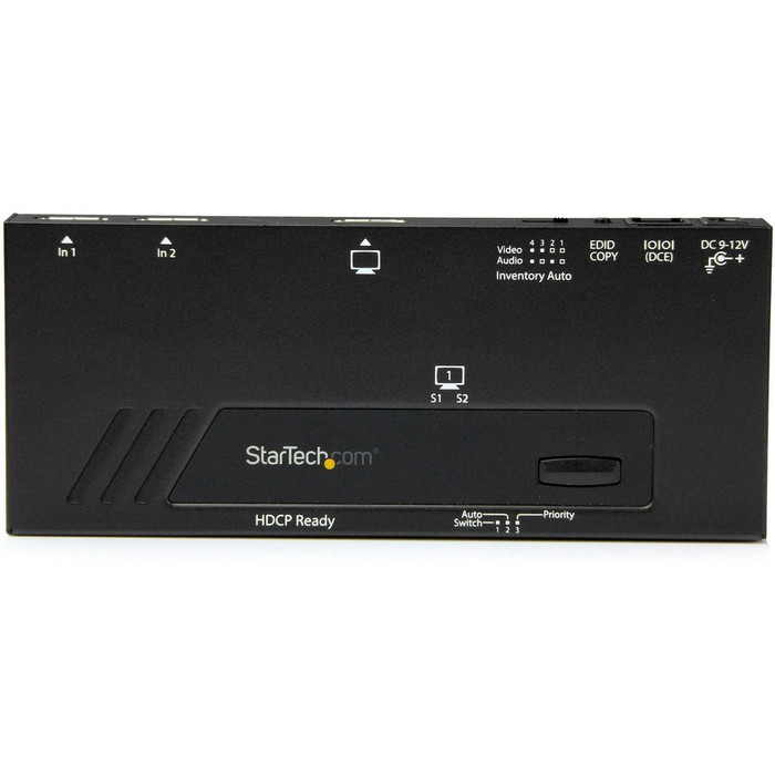 Alternate-Image3 Image for StarTech.com 2-Port HDMI Automatic Video Switch - 4K 2x1 HDMI Switch with Fast Switching, Auto-Sensing and Serial Control