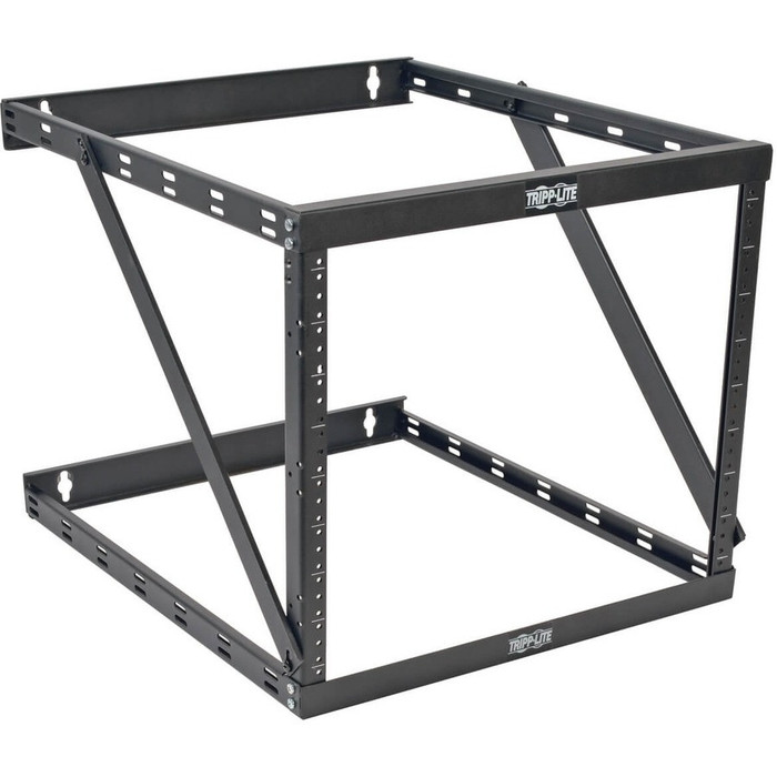 Alternate-Image1 Image for Tripp Lite 8U 12U 22U 2 Post Open Frame Rack Cabinet Expandable 23.5" Depth Wall Mount