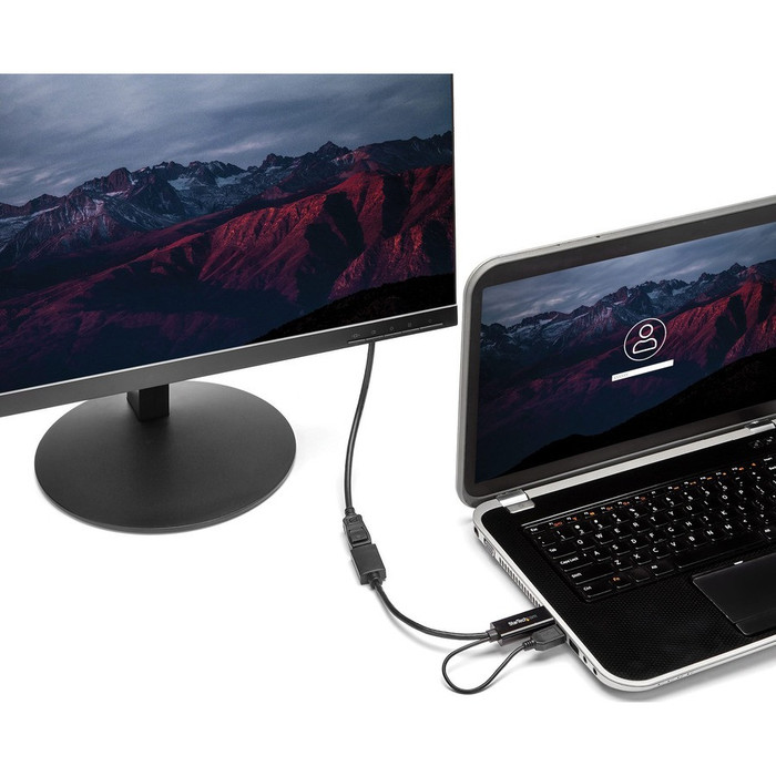 Alternate-Image1 Image for StarTech.com HDMI to DisplayPort Adapter - 4K 30Hz - HDMI to DisplayPort Converter - Compact HDMI to DP Adapter - USB-Powered