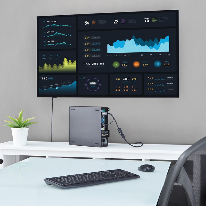 Alternate-Image3 Image for StarTech.com HDMI to DisplayPort Adapter - 4K 30Hz - HDMI to DisplayPort Converter - Compact HDMI to DP Adapter - USB-Powered