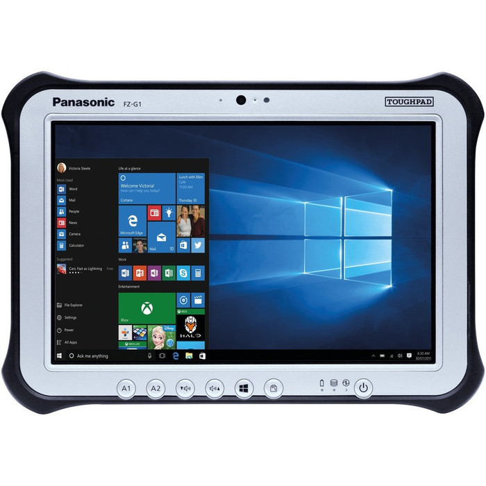 Front Image for Panasonic TOUGHPAD FZ-G1 FZ-G1P5-15VM Tablet - 10.1" - Core i5 6th Gen i5-6300U Dual-core (2 Core) 2.40 GHz - 8 GB RAM - 256 GB SSD - Windows 10 Pro - 4G
