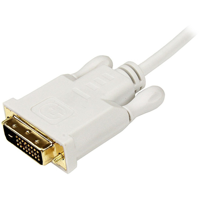 Alternate-Image1 Image for StarTech.com 10 ft Mini DisplayPort to DVI Adapter Converter Cable &acirc;&euro;" Mini DP to DVI 1920x1200 - White