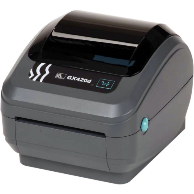 Main image for Zebra GX420d Desktop Direct Thermal Printer - Monochrome - Label Print - Ethernet - USB - Serial - With Cutter