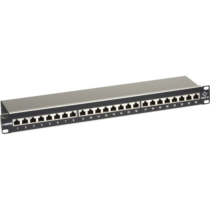 Alternate-Image2 Image for Black Box CAT6 Shielded Patch Panel - 1U, 24-Port