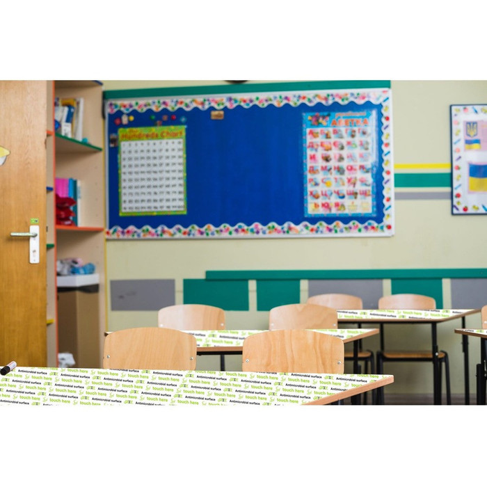 Alternate-Image2 Image for Antimicrobial Covers, Custom Application Sheets Large, 12" x 16" , Antimicrobial Surface Graphic, White, 3 Pack