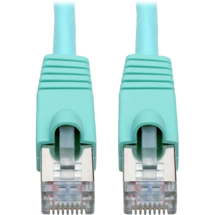Main image for Tripp Lite Cat6a Snagless Shielded STP Patch Cable 10G, PoE, Aqua M/M 10ft
