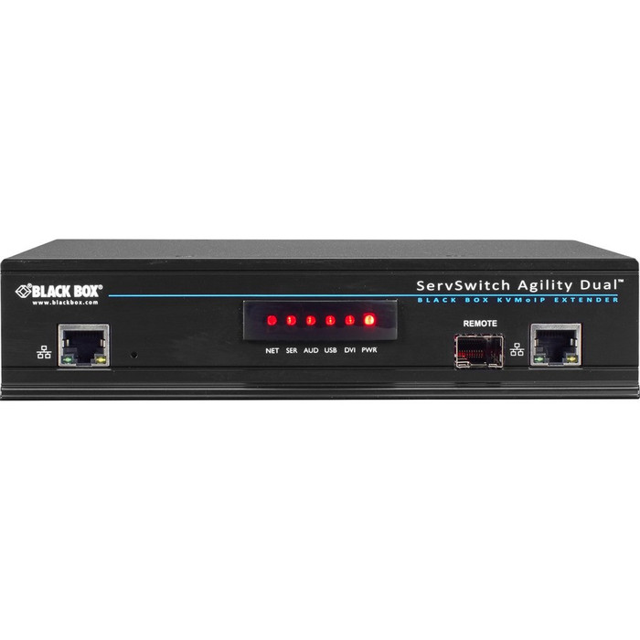 Front Image for Black Box ServSwitch Agility Dual-Head or Dual-Link Receiver