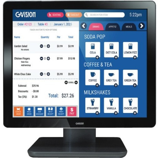 Front Image for GVision D17ZH-AV-45P0 17" LCD Touchscreen Monitor