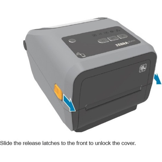 Alternate-Image1 Image for Zebra ZD421c Desktop Thermal Transfer Printer - Monochrome - Label/Receipt Print - USB - USB Host - Bluetooth - Near Field Communication (NFC) - US