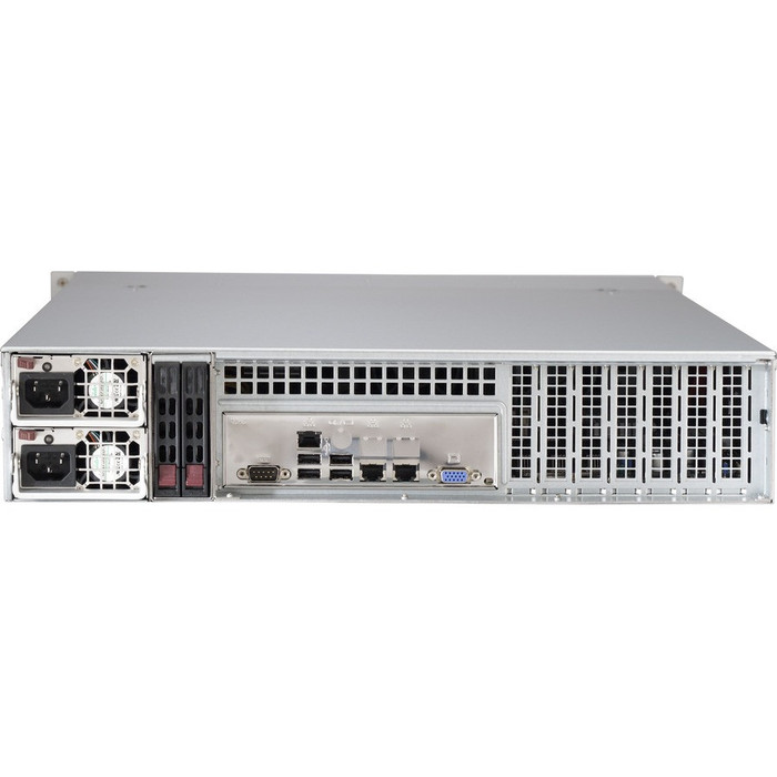 Rear Image for Supermicro SuperServer 6028R-E1CR12T Barebone System - 2U Rack-mountable - Socket R3 LGA-2011 - 2 x Processor Support