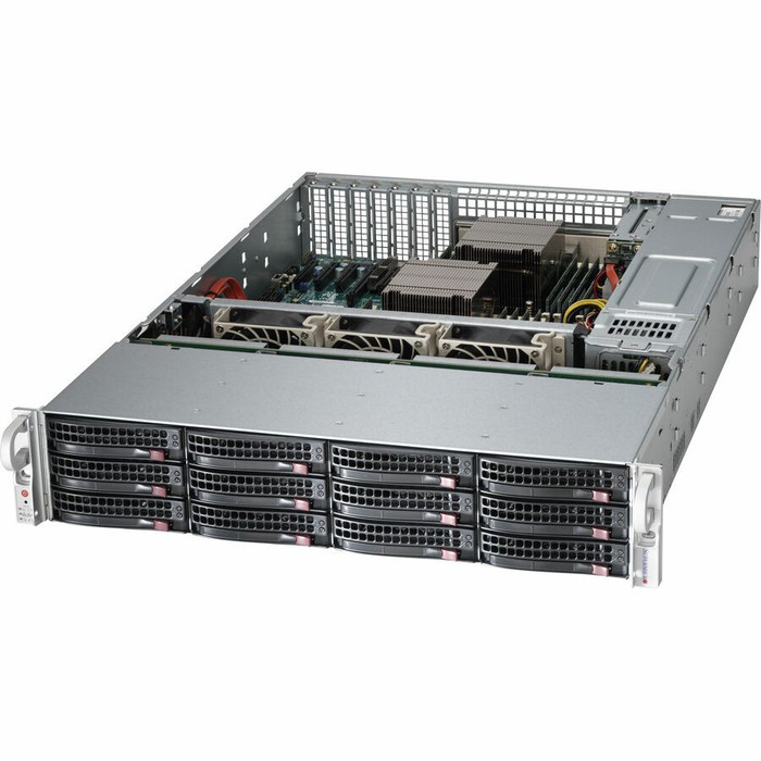 Alternate-Image1 Image for Supermicro SuperServer 6028R-E1CR12T Barebone System - 2U Rack-mountable - Socket R3 LGA-2011 - 2 x Processor Support