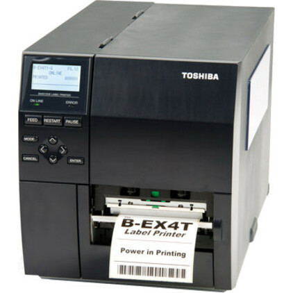 Alternate-Image2 Image for Toshiba B-EX4T1 TS Desktop Direct Thermal/Thermal Transfer Printer - Monochrome - Label Print - USB