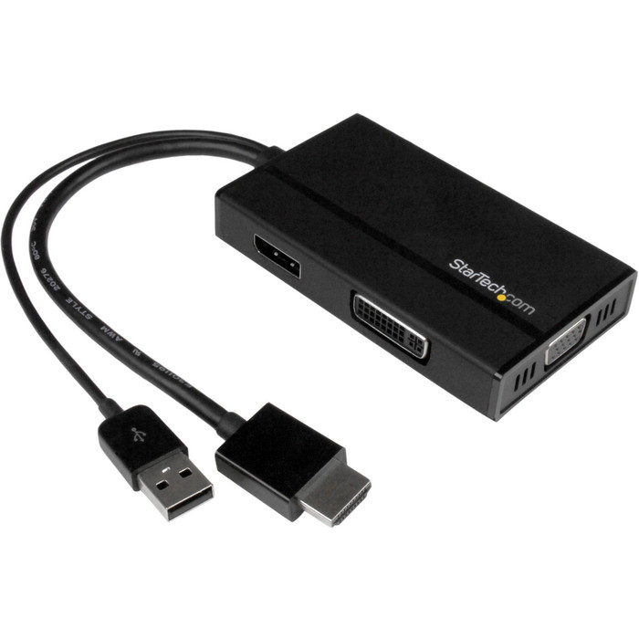 Main image for StarTech.com Travel A/V Adapter 3-in-1 HDMI to DisplayPort VGA or DVI - HDMI Adapter - 1920 x 1200