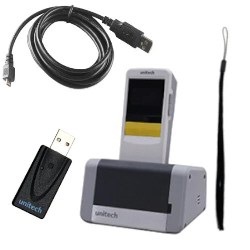 UNITECH, SCANNER, MS926P, 2D IMAGER, WIRELESS, 2.4G HZ RF, WITH SINGLE SLOT CRADLE, USB DONGLE AND USB CABLE MS926-30PBGC-QG