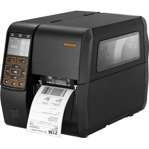 Alternate-Image1 Image for Bixolon XT5-46 Desktop Thermal Transfer Printer - Monochrome - Label Print - Ethernet - USB - USB Host - Serial - US - Black