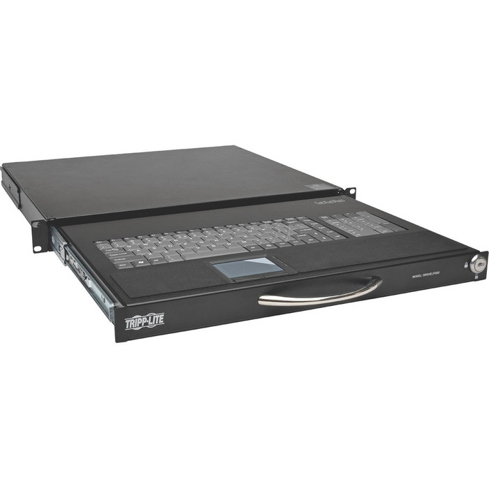 Main image for Tripp Lite 1U Rackmount Keyboard w KVM Cable Kit for 2-Post or 4-Post Racks